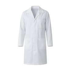 BATA DE LABORATIO MÉDICO MANGA LARGA 135L - TELA DRILL.