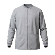 CAMISA SCRUB MANGA LARGA CON ZIPPER