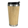 VASO CON TAPA DOBLE PARED Y BAMBOO (HRT-004)