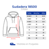 SUDADERA GILDAN 18500 CAPUCHA BOLSILLOS SIN ZIPPER