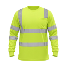 T-SHIRT DE SEGURIDAD DRY FAST MANGA LARGA CON CINTA REFLECTIVA (YG)