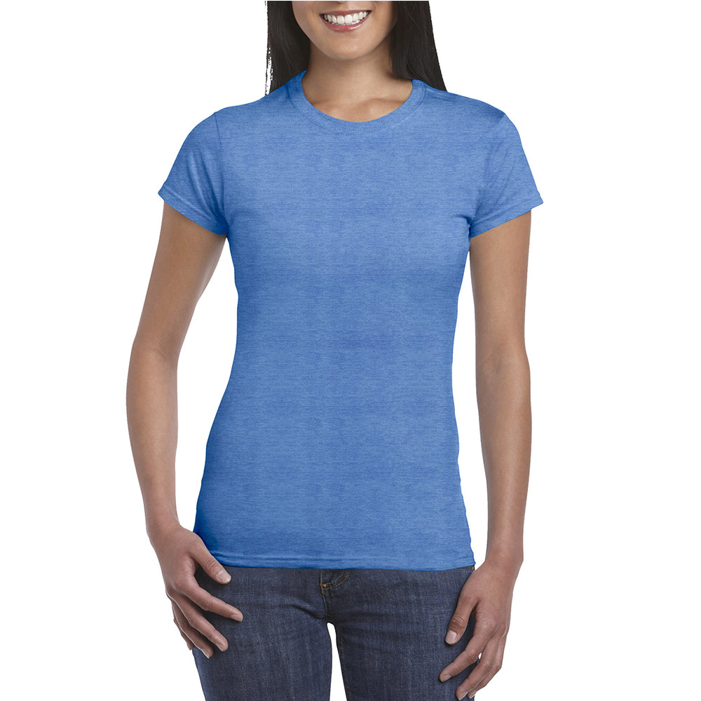 Polera Gildan Softstyle 64V00L Para Mujer - Azul Marino