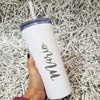 VASOS CON TAPA DOBLE PARED SKINNY 12 OZ - PERSONALIZADO