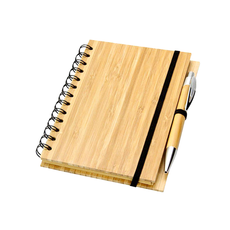 LIBRETA DE BAMBOO CON PLUMA (N60019)